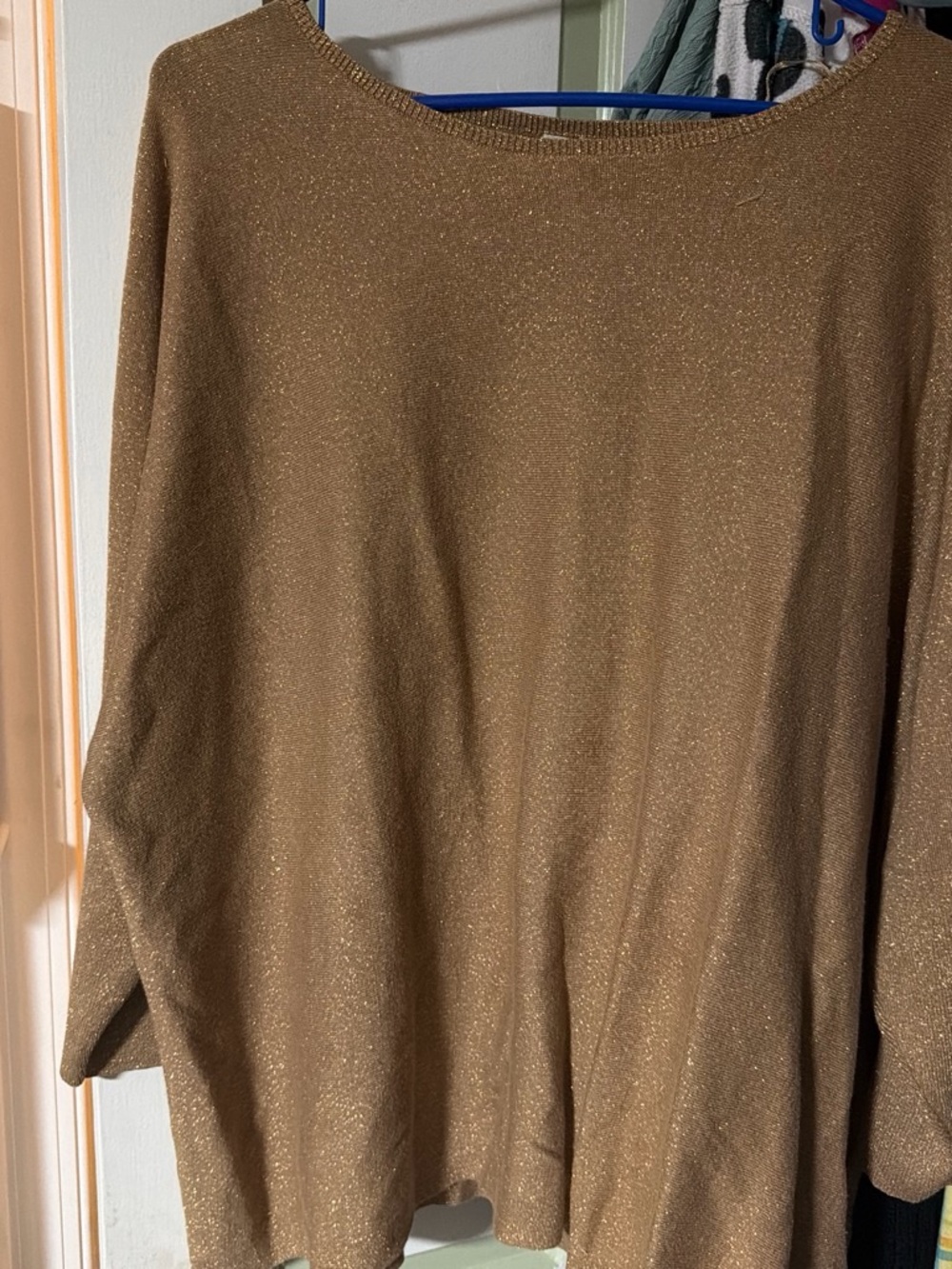 Shimmery Bronze Knit Sweater